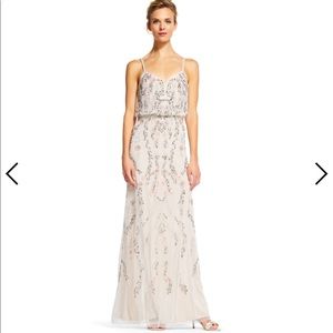 Adrianna Papell floral beaded blouson dress